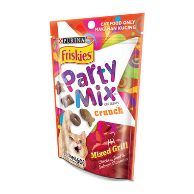 Friskies Party Mix Crunch Mixed Grill Adult Cat Treats