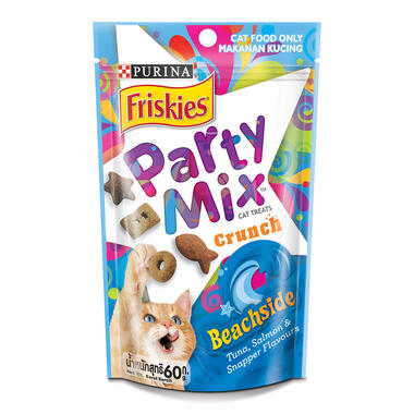 Purina Friskies Party Mix Crunch Beachside Adult Cat Treats