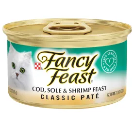 Fancy Feast Classic Cod, Sole & Shrimp Adult Wet Cat Food