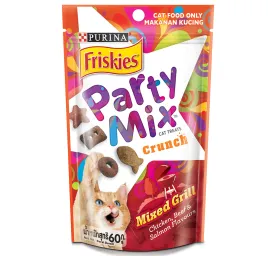 Friskies Party Mix Crunch Mixed Grill Adult Cat Treats